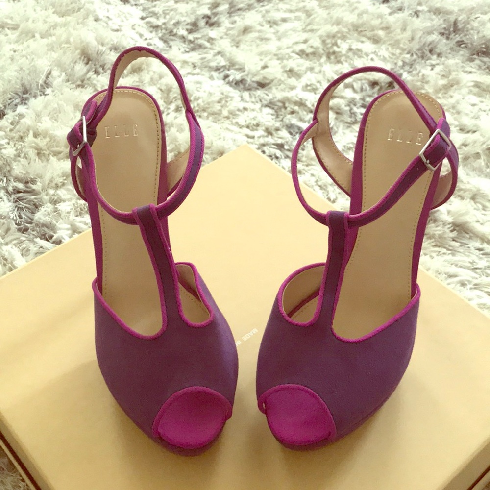 Purple heels Elle